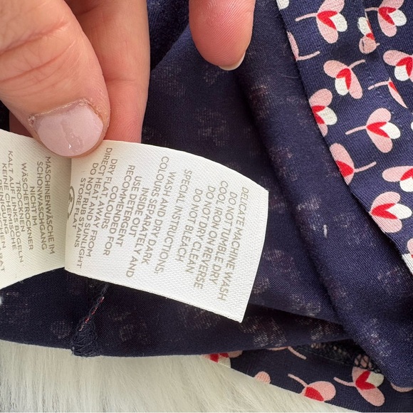 Boden | Hannah Dress in Navy & Burnt Amber - Picture 7 of 9